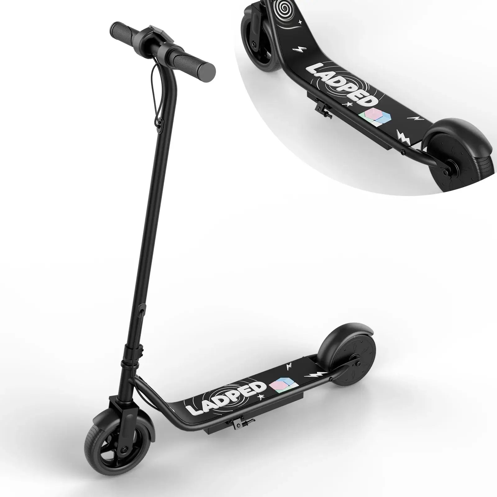 Electric Scooter for Kids - 3/6/9MPH Three Speed Modes & 10Mile Max Range, 250W Motor, 6.5" Solid Tires Commuter E-Scooter by Beastly Survival Outlet