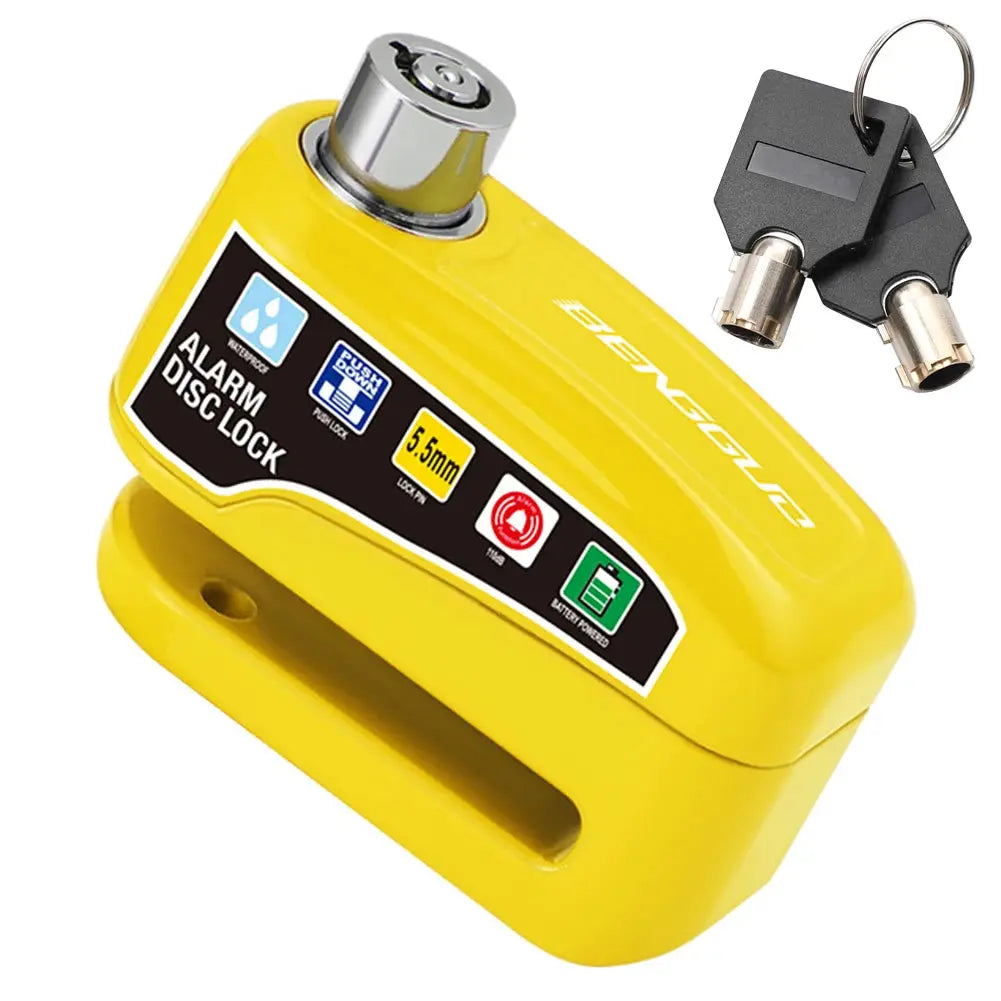 Motorcycle Disc Lock Alarm Padlock For Wheel Security System by Beastly Survival Outlet
