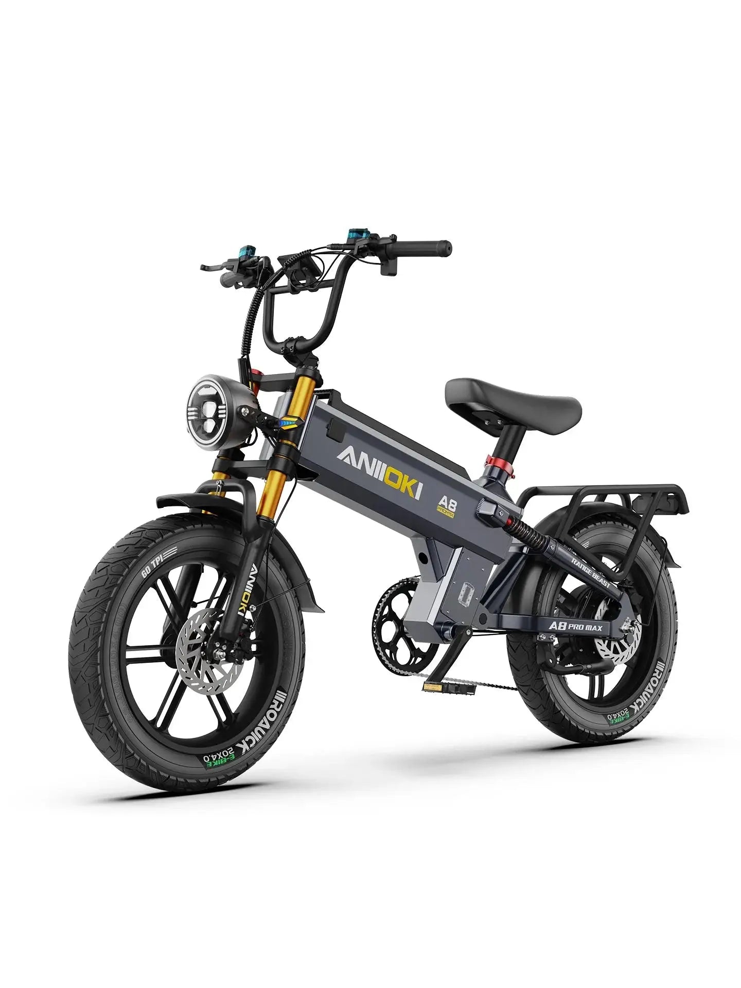 ANIIOKI Ebike A8 Pro Max Ultra eBikes 4000W Motor Electric Bicycle 60V Ebike for Adult Long Range Fat Tires 20"*4" by Beastly Survival Outlet