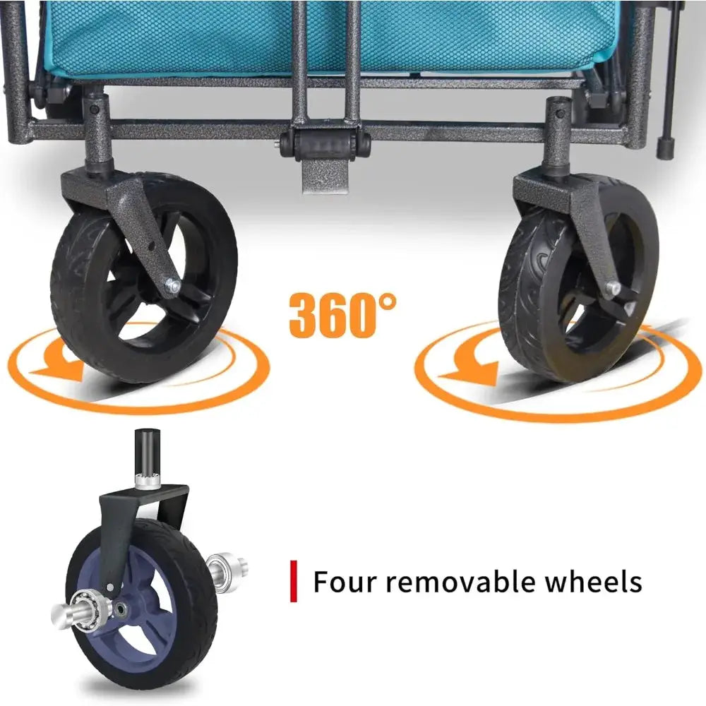 Heavy Duty Foldable Trolley Quick Release Wheels And Seats 2 by Beastly Survival Outlet