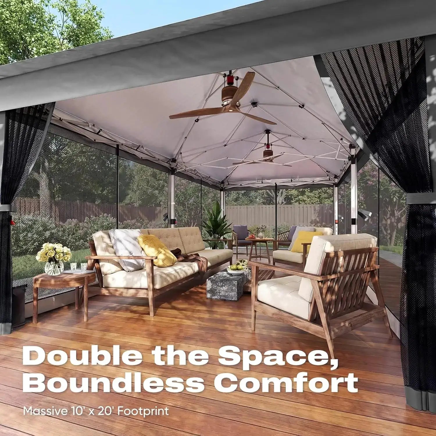 Pop up Gazebo Canopy Tent, One Person Set up Portable Instant Folding Shelter, Outdoor Canopy Tent with, Customized by Beastly Survival Outlet