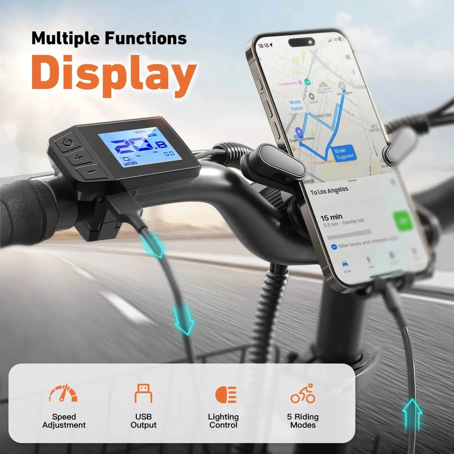 QRONGE 1000W Folding Electric Bike 70 Mile Range 20 Inch Fold by Beastly Survival Outlet