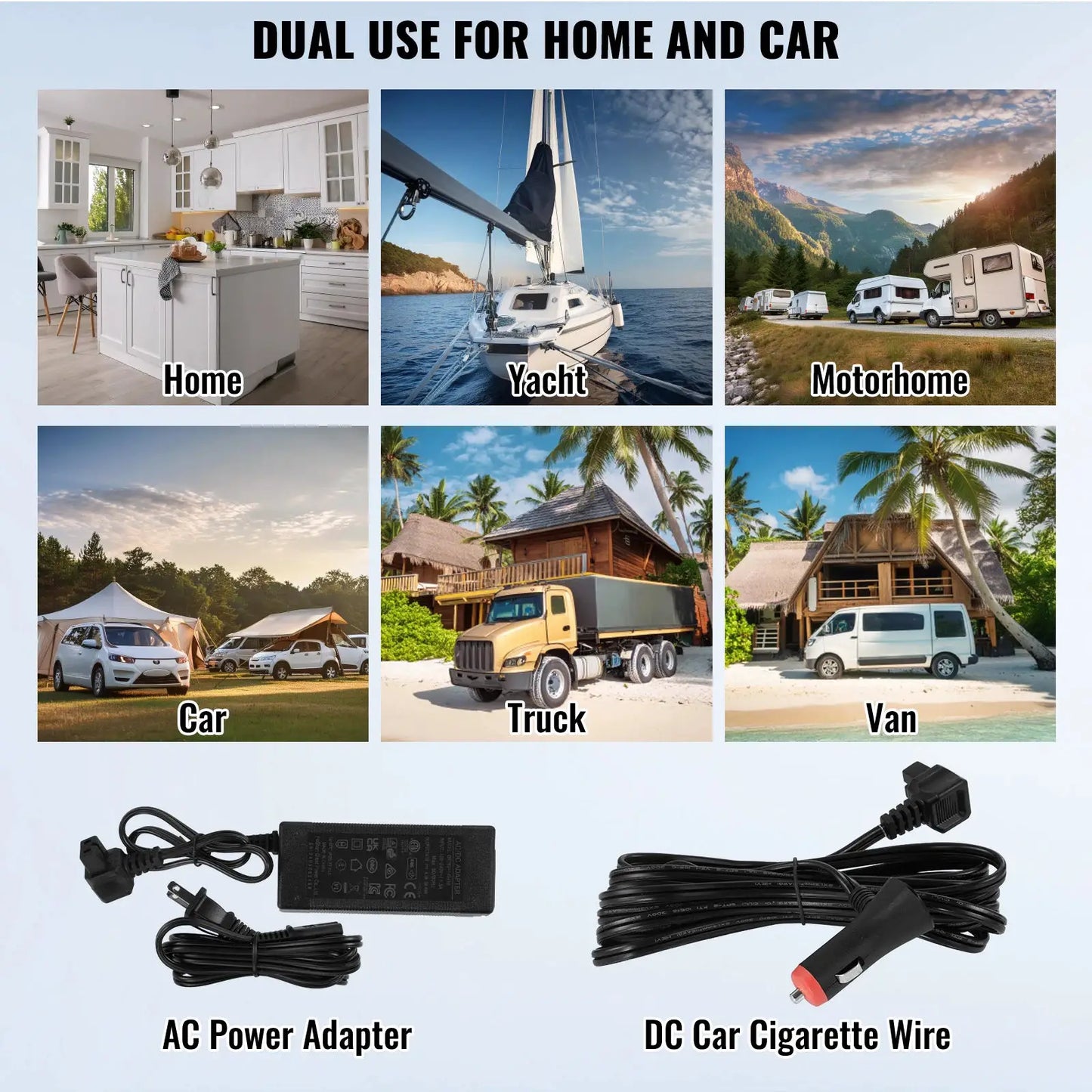 SucceBuy 8L to 75L Car Refrigerator Fridge Portable Icebox Single&Dual Zone w/Blue Tooth Temp Adjustable for Outdoor Camping RV by Beastly Survival Outlet