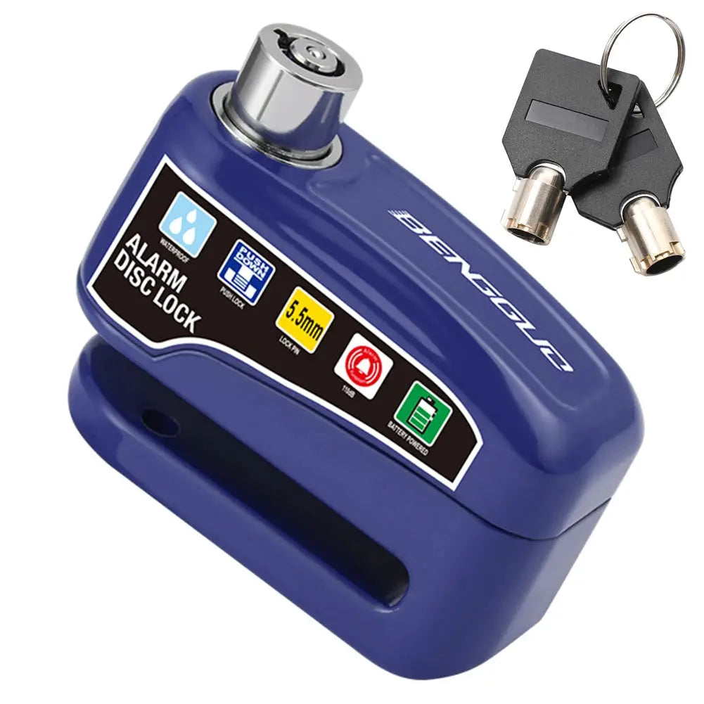 Motorcycle Disc Lock Alarm Padlock For Wheel Security System by Beastly Survival Outlet