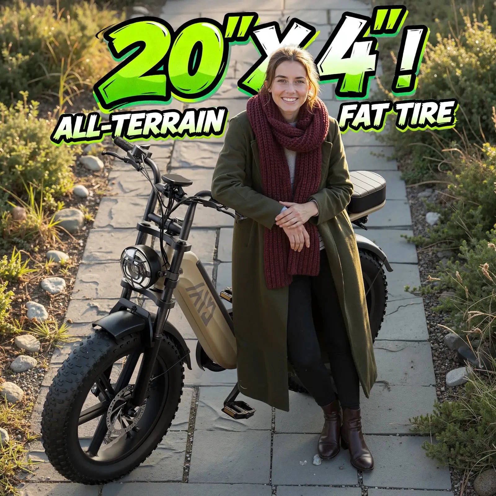 TST R00C 1500W Electric Fat Tire Bike 60 Miles Range 28 MPHs by Beastly Survival Outlet