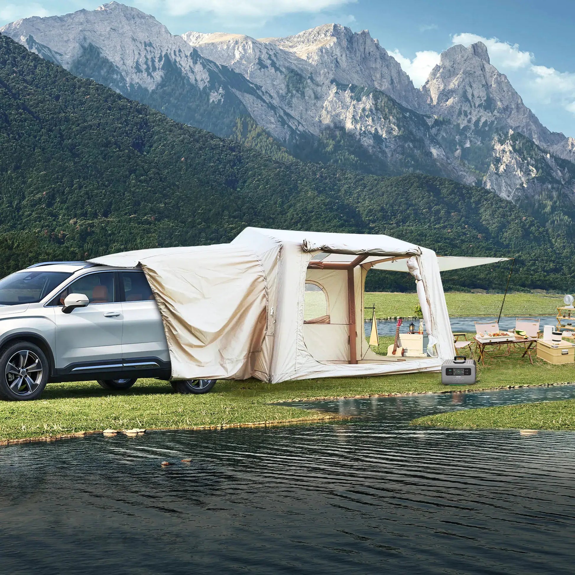 Inflatable SUV Camping Tent Easy Setup Waterproof Glamping 8 by Beastly Survival Outlet