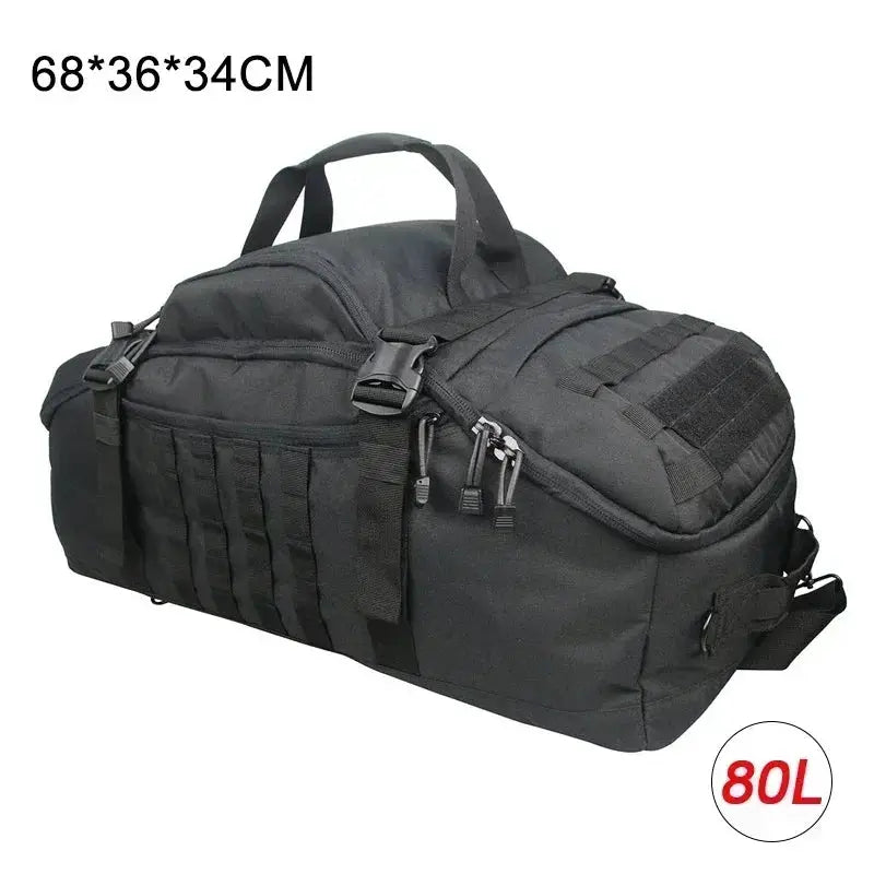 LQARMY 30L 45L 80L Sport Travel Bag Molle Tactical Backpack Gym Fitness Bag Large Duffle Bags for Camping Hunting Fishing by Beastly Survival Outlet