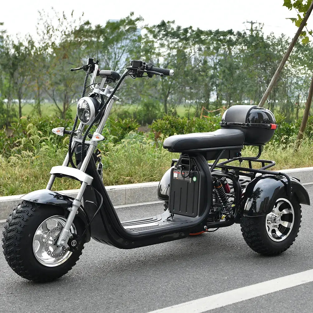Adult Electric 3 Wheel Scooter 2000W Motor Max Speed 35-45KM/H Max Load 250KG 18 Inch Off road Fat Tire Electric Scooter by Beastly Survival Outlet