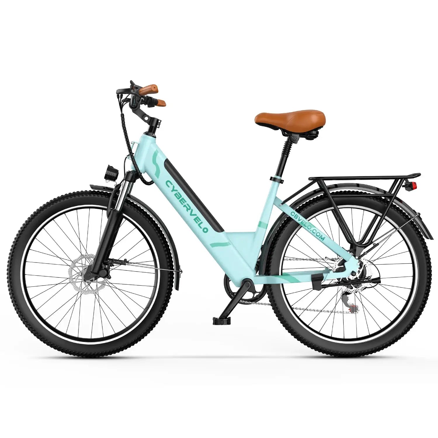 Cybervelo 1000W Peak 26" Electric Bike Adults 80Miles Removable Battery 7-Speed Ebike Beach Snow Commute E Bicycle for Men Women EK2 by Beastly Survival Outlet