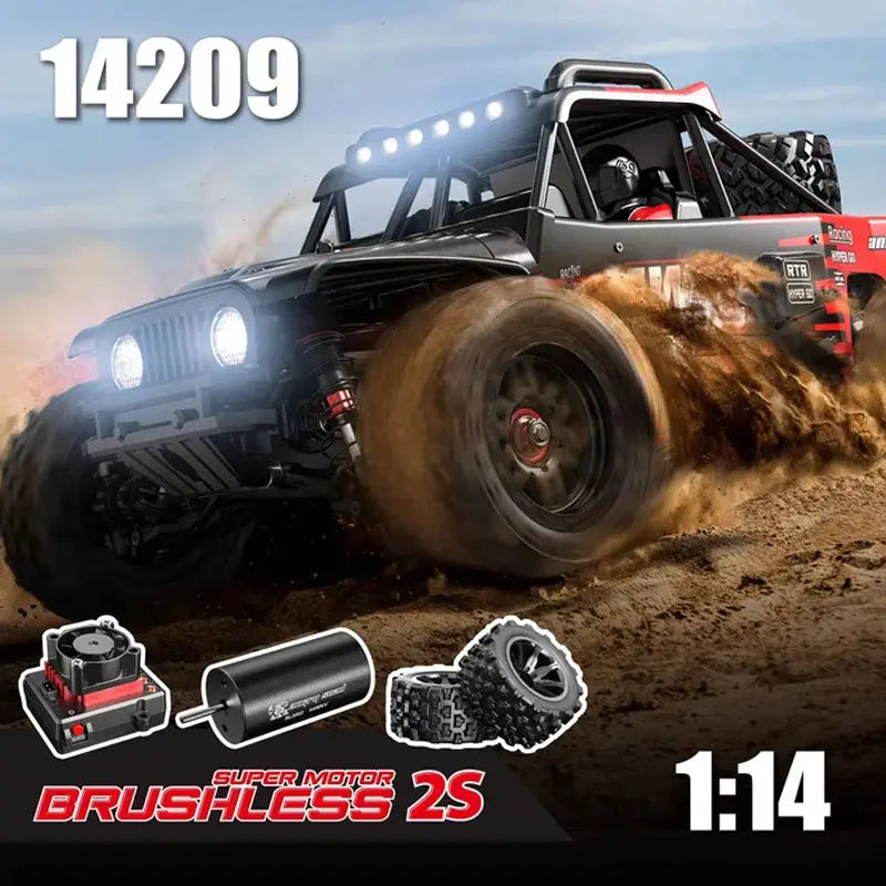 MJX 14209 14210 V3 1 14 Scale 4WD Hyper Go 75kmh Rc Truck RC by Beastly Survival Outlet