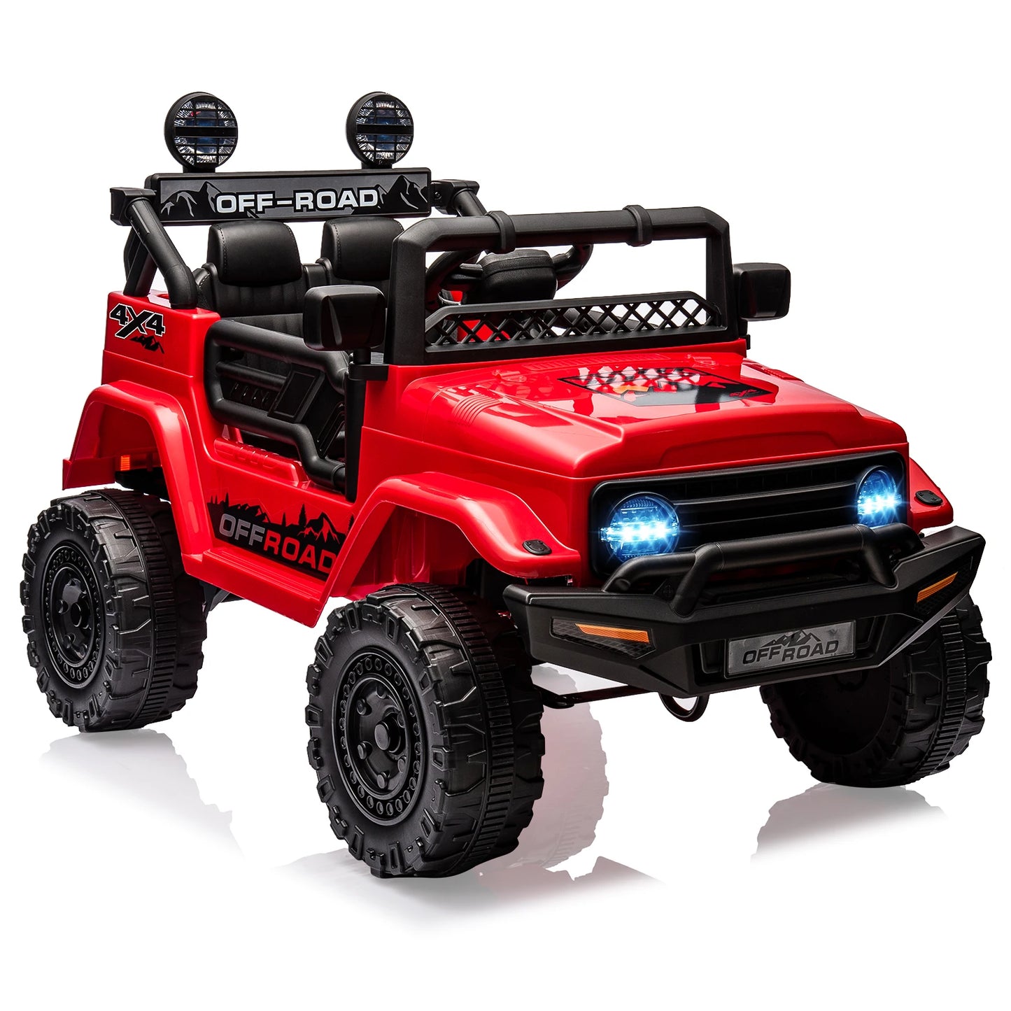 12V Kids Ride On Truck With Remote Control And LED Lights Jr by Beastly Survival Outlet