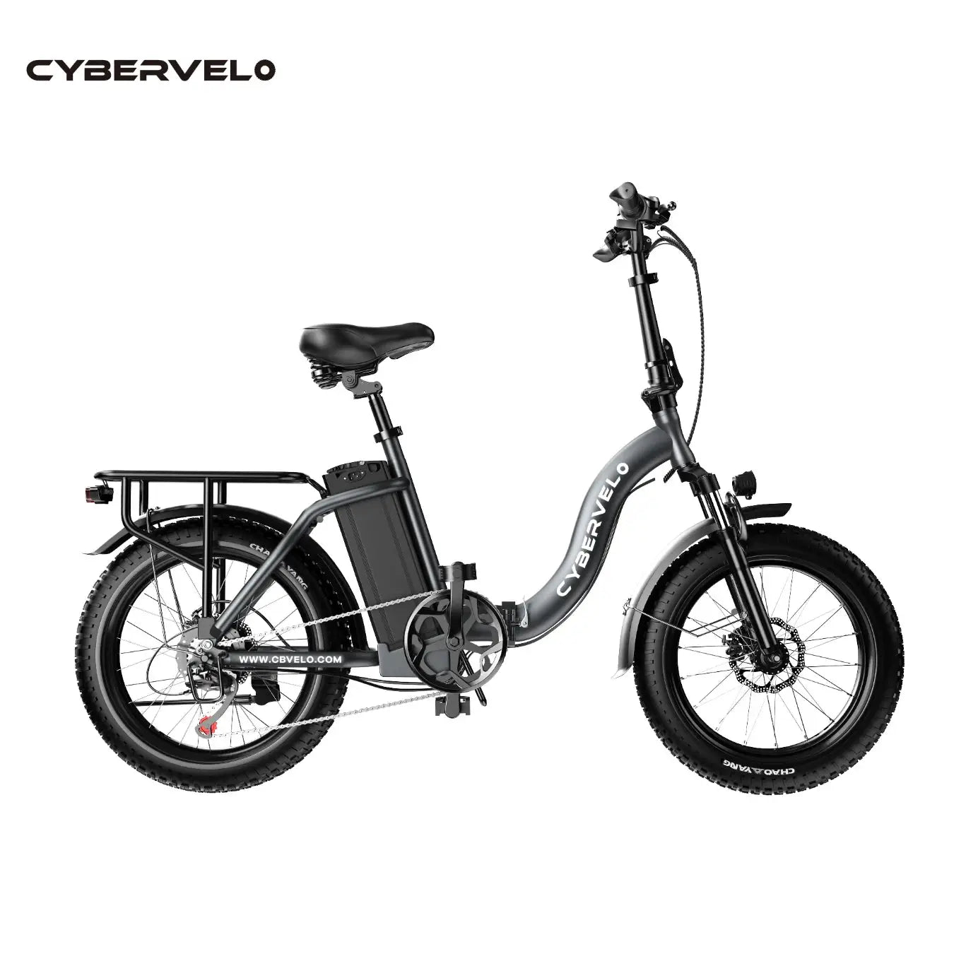 Cybervelo 1000W Electric Bike for Adults 48V 20.8Ah Large Removable Battery Foldable 20 Inch Fat Tire Urban Commuting Mars700 by Beastly Survival Outlet
